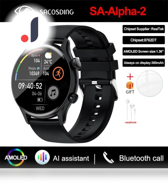 Smart Watch with NFC and Bluetooth Call — Smartwatches, Tiktop2