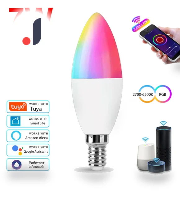 Smart WiFi LED Bulb — LED, Build My Home