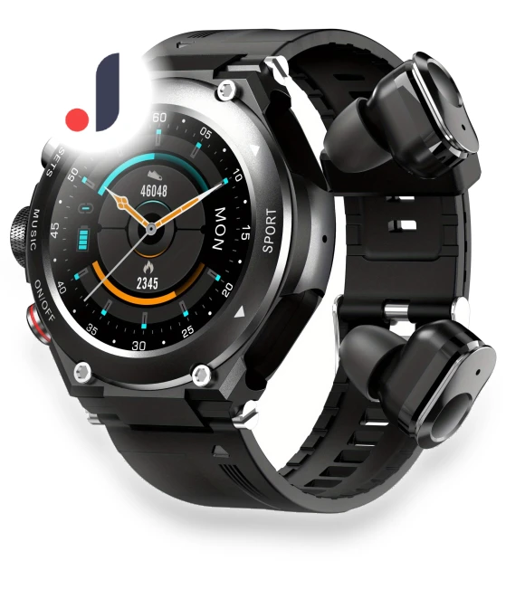 Smartwatch with Earbuds — Wearable Accessories, Rainbuvvy