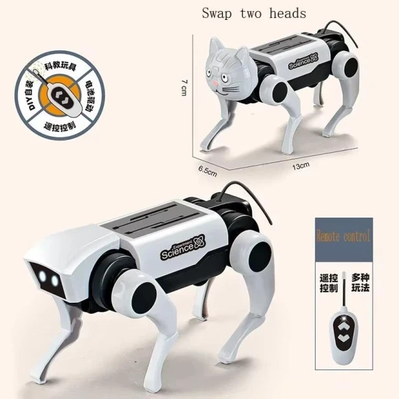 Solar-Powered Robot Dog Toy — Robot Pet, Happy Camp