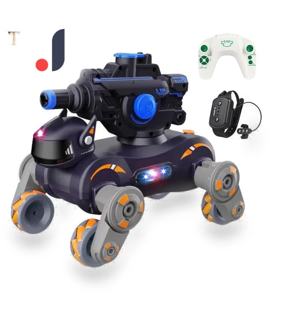 Trick Remote Control Mechanical Dog-Car with Light Music — Interactive Animal Companions, Vogue Wardrobe