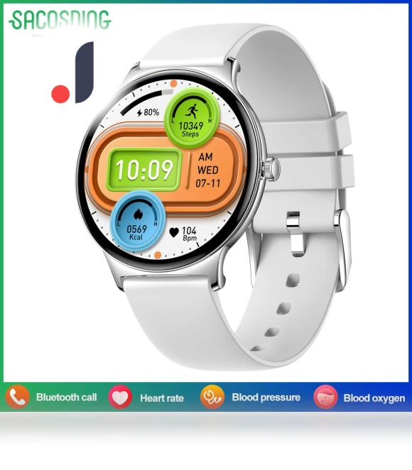 Women's Smart Watch with Amoled Display — Wearable Accessories, SACOSDING