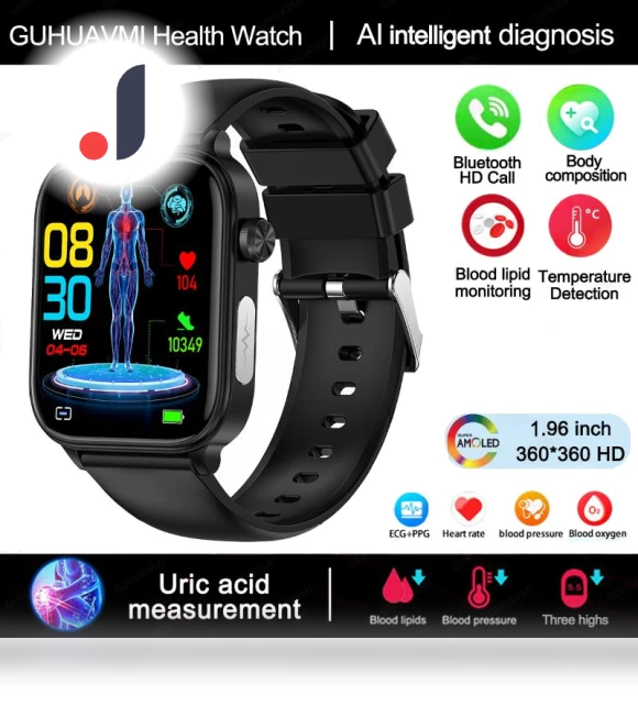 ECG+PPG Monitoring Smart Watch — Smartwatches, ElectronicsHome