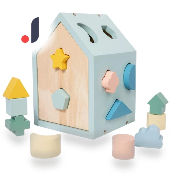 Educational Geometric Shape Matching Building Block Smart House — Construction Kits, TK Toys