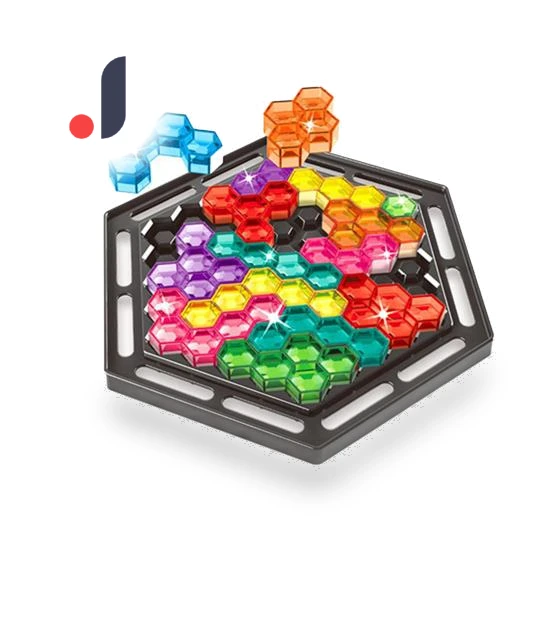 Hexagonal Stacking Chess Game Set — Stacking Games, Safety toy