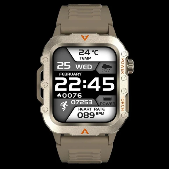 Men's Outdoor Sports Smartwatch — Heart Rate Monitors, Mingusta