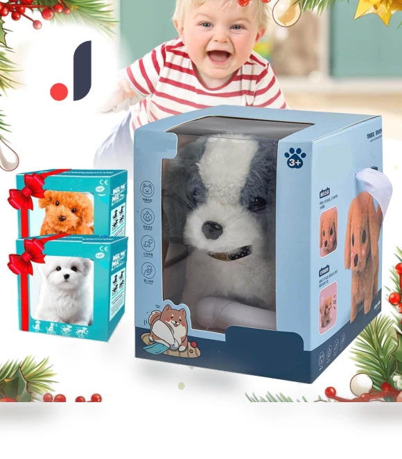 Realistic Robotic Puppy — Interactive Animal Companions, beautifull bag