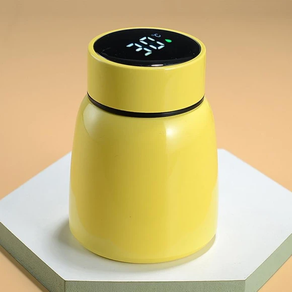 Smart LED Temperature Display Stainless Steel Thermos, Red Lips