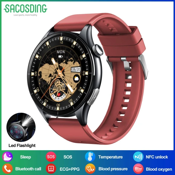 Smart Watch with ECG+PPG — Smart Watch, SACOSDING