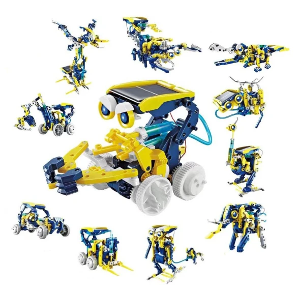 Solar-Powered Robot Building Kit, Super Go