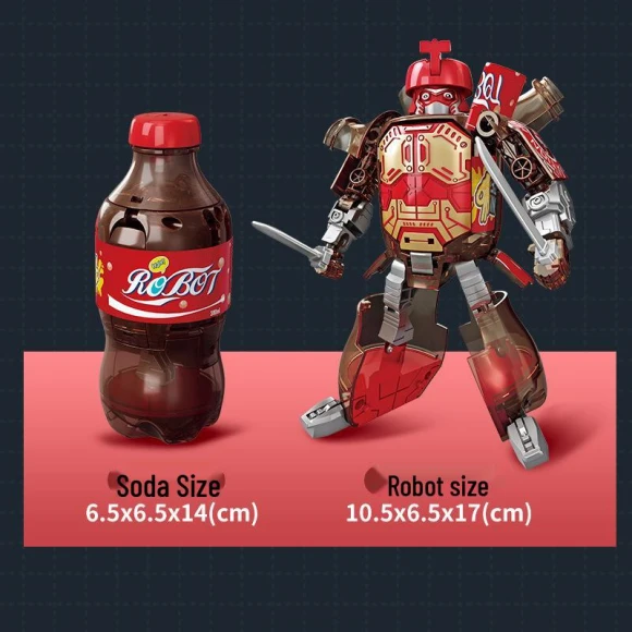 Transformable Robot Toy from Soda Bottle, Super Go