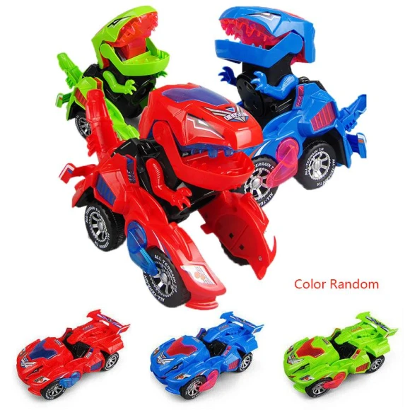 Transforming Dinosaur LED Car Toy, TinyJoy