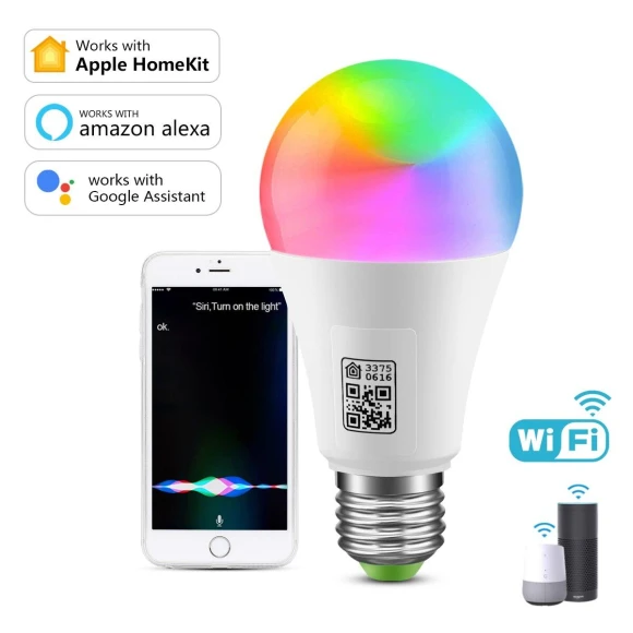 RGB LED Smart WiFi Bulb — Smart Light Bulb, MALITAI