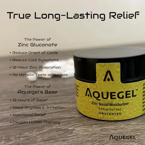 12-Hour Nasal Moisturizer with Zinc, Aquegel