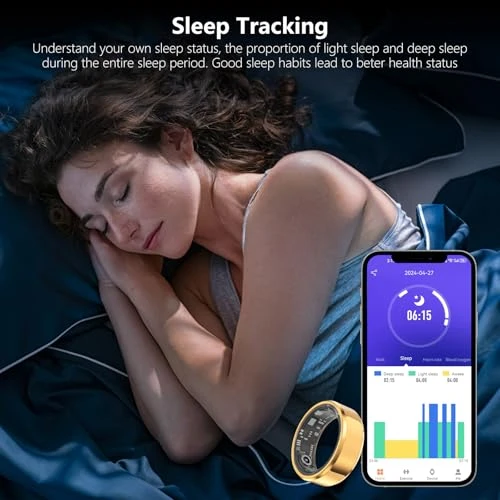 Fitness Tracker Smart Ring, GenXenon