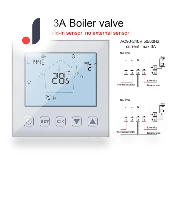 Smart Room Thermostat for Electric Floor Heating — Home Climate Control, Ketotek