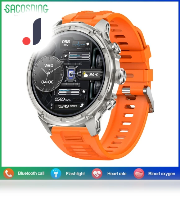 Ultra HD Smart Watch with Flashlight — Smartwatches, SACOSDING