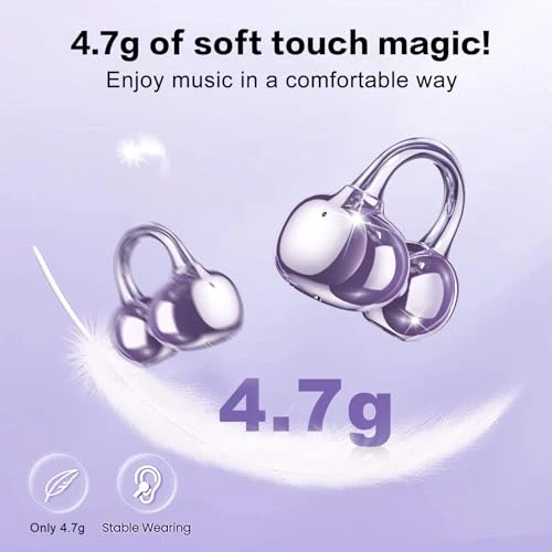 Wireless Clip on Earbuds, ZIHNIC