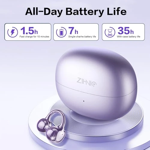 Wireless Clip on Earbuds, ZIHNIC