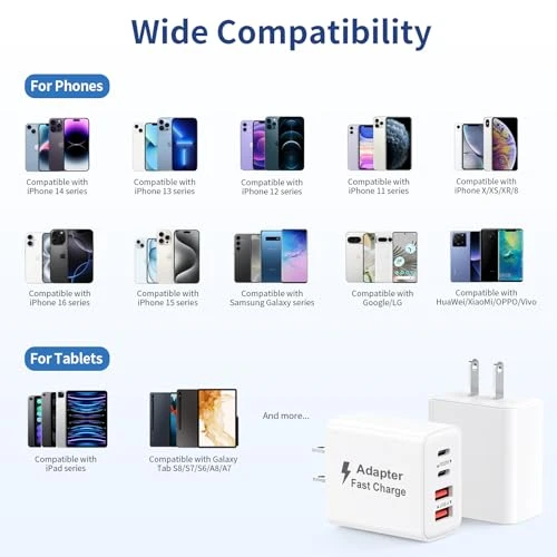40W 4-Port USB C Fast Charging Block, Imitordirects