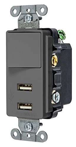 Decorator USB Switch Combination Charger, Bryant Electric