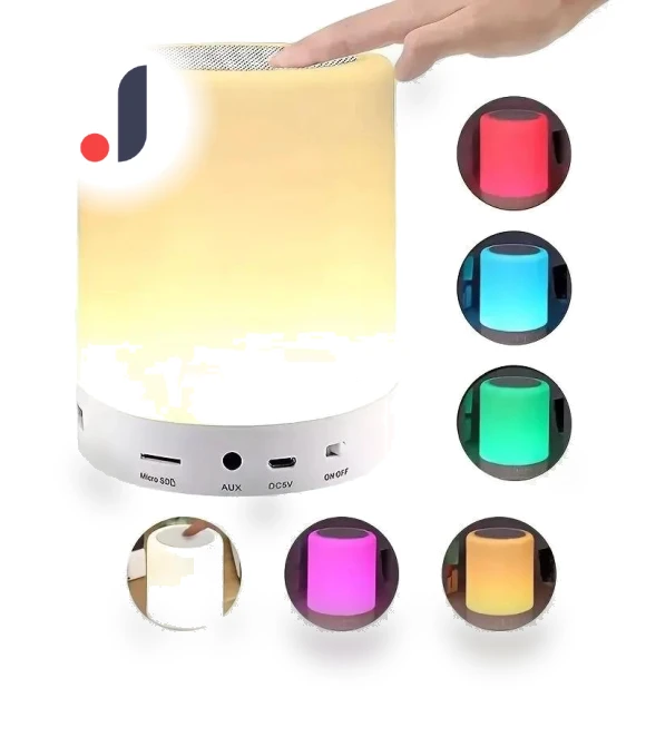 Portable Bluetooth Speaker with Touch Night Light — Night Lights, Exquisite goods home furnishing