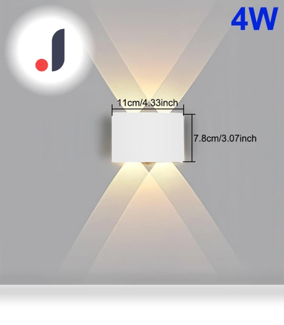 Waterproof LED Wall Light — Garden Illumination, AI Supermarket