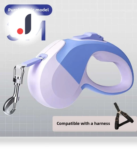 Retractable Glowing Automatic Dog Leash — Training Leads, Smart Pet Supplies