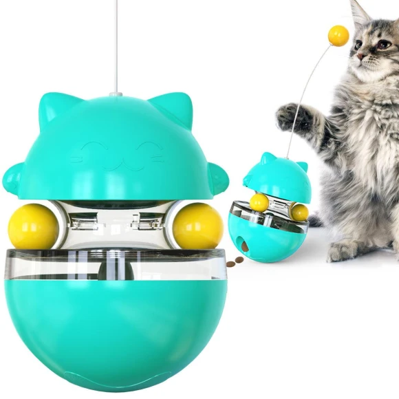 Self-Rolling Pet Toy Ball with Treat Dispenser — Automatic Cat Toy, Smart Pet Supplies