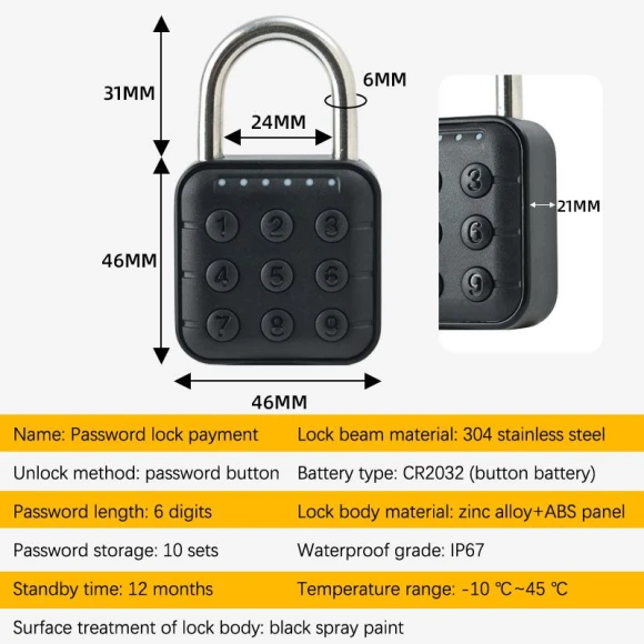 Smart Biometric Fingerprint Door Lock, Springs And Autumns