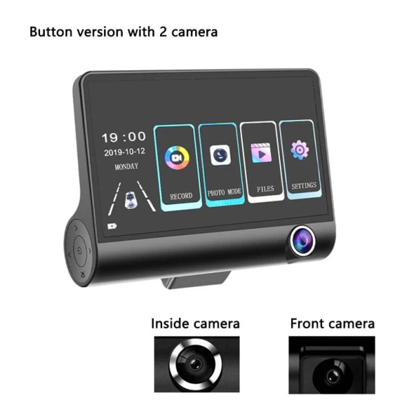 3-Lens Car Dash Cam, Timeless Home
