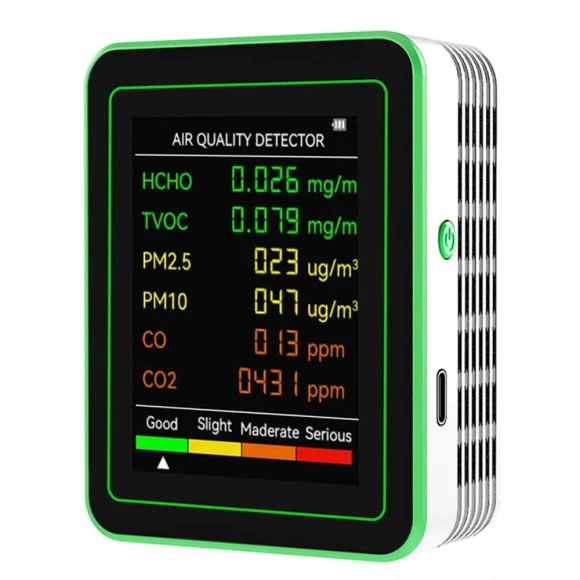 6 in 1 Air Quality Monitor, Shunlin