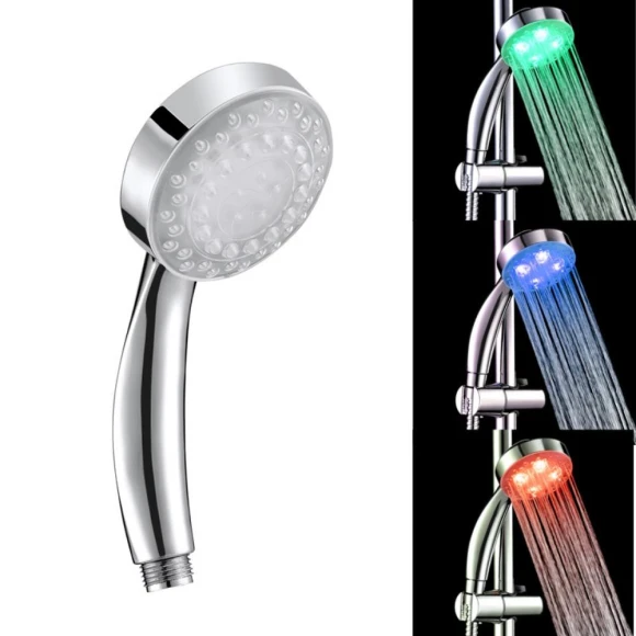 Colorful LED Shower Head with Temperature Sensor, Xfvnklop04