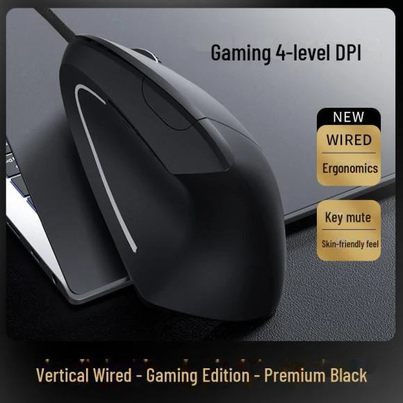 Ergonomic Vertical Wireless Bluetooth Mouse, Computer boost