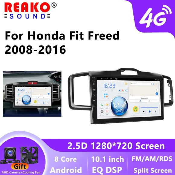2 Din 10.1 Inch HD Touchscreen Car Stereo — Car Infotainment System, Reakosound
