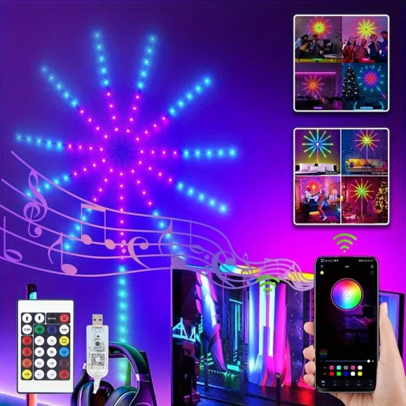 Remote Controlled Fireworks LED RGB Strip Smart Dance Lights — LED Strip Lights, A-Convey lighting