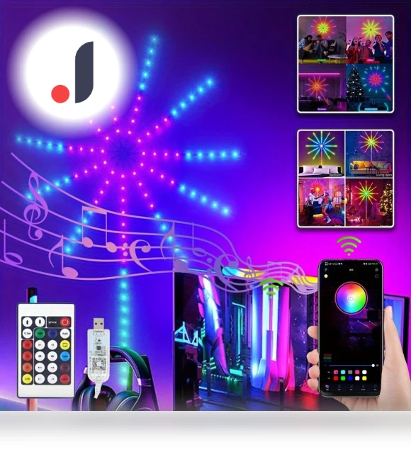 Remote Controlled Fireworks LED RGB Strip Smart Dance Lights — LED Strips, A-Convey lighting