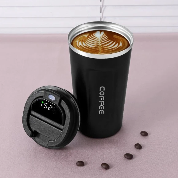 Smart LED Display Coffee Mug — Smart Water Bottle, Kangaroo