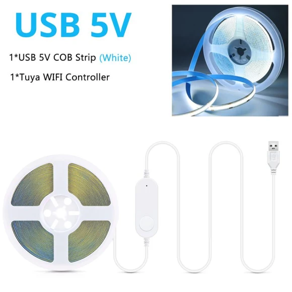 Smart Wi-Fi COB LED Strip Light — LED Strip Lights, Rybakov Home Lighting