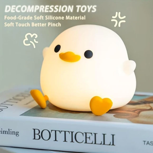 Cute Duck Silicone Night Light, Great3C