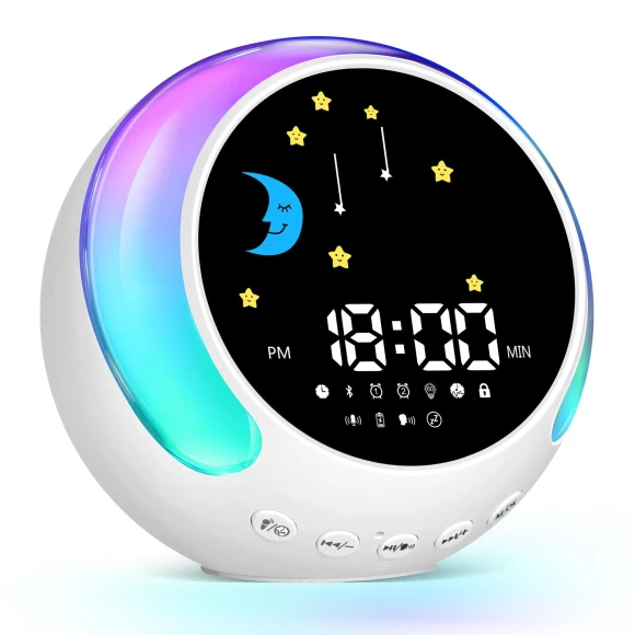 Kids Alarm Clock with Bluetooth Speaker, KaWaLL Fashion