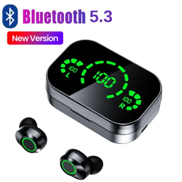 Wireless Earbuds with LED Display — Wireless Earbuds, Junmaocun