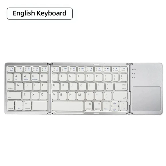 Wireless Foldable Bluetooth Keyboard with Touchpad — Bluetooth Keyboard, Rizy