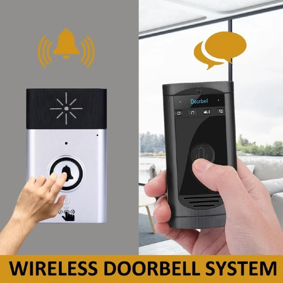 Wireless Smart Doorbell with LED Indicator — Video Doorbell, Marathon