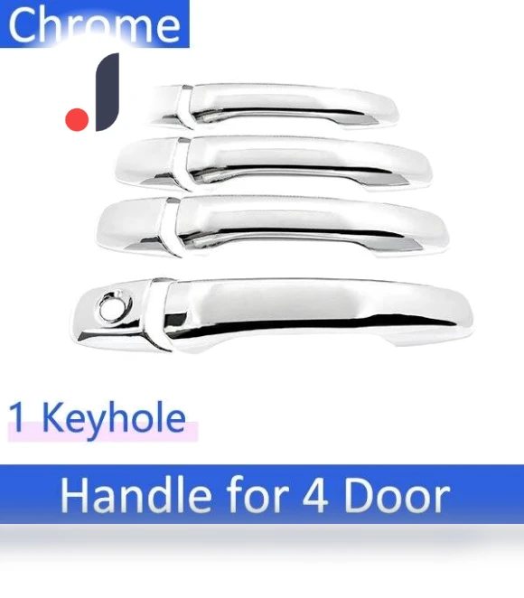 Classic Chrome Smart Car Door Handle Cover — Chrome Trim & Accessories