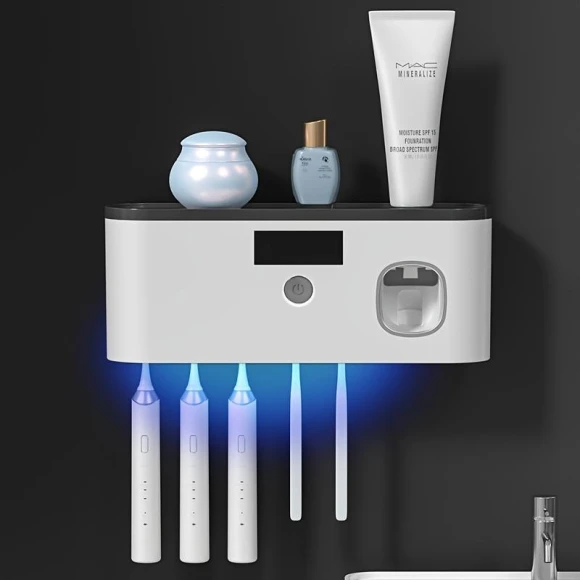 Smart Toothbrush Sterilizer with Automatic Toothpaste Dispenser, Tool parts