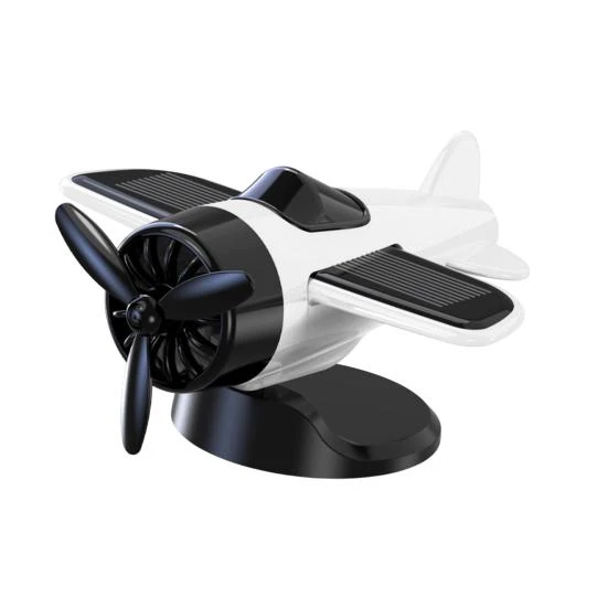 Solar-Powered Airplane Car Ornament — Car Antenna Decorations, CAR SHOW