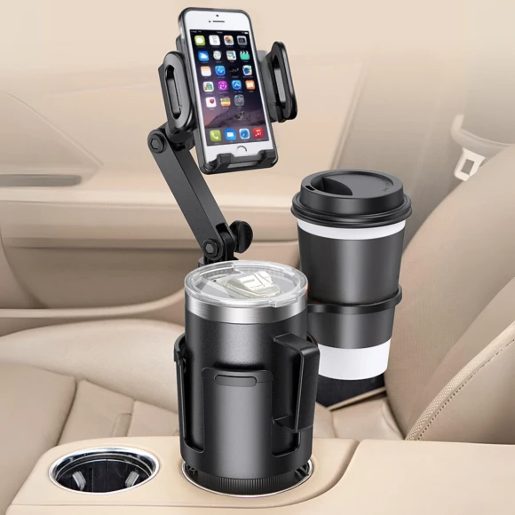 Car Smartphone and Drink Double Cup Holder, nicoJAPAN