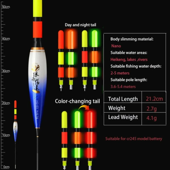 High Sensitivity LED Electronic Fishing Float, SHzeshen