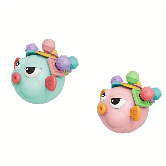 Interactive Puffer Fish Teether Toy, Houspace